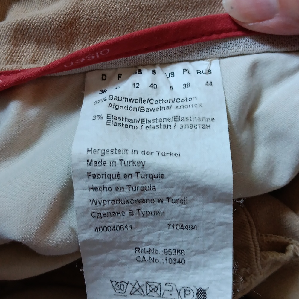 Olsen Europe Lisa Tan Pants EUC - Picture 9 of 10